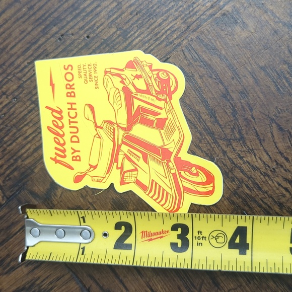 Lot of 9 Dutch Bros Stickers Music Themed - Picture 2 of 10